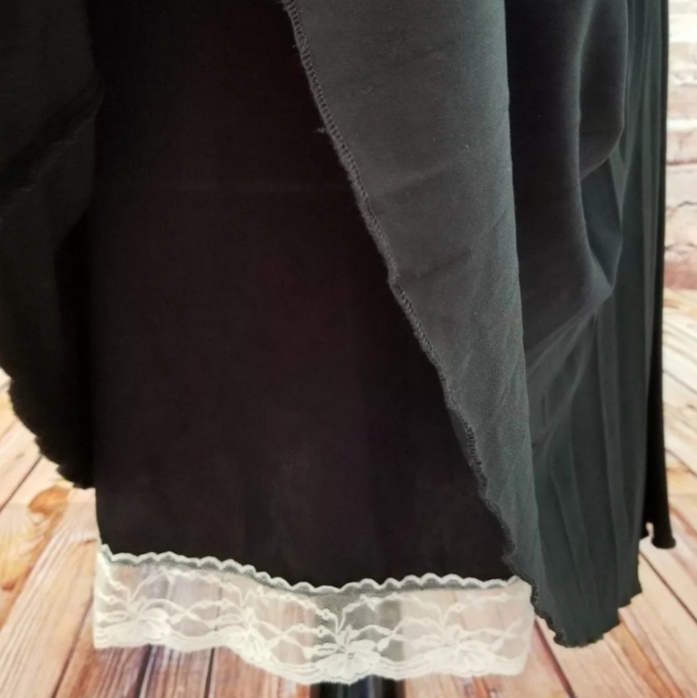 Ruby Rox M Black White Ruched Empire Halter Dress - Picture 5 of 7